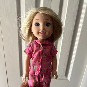 American Girl Wellie Wishers Camille with Bedtime Clothes 14"